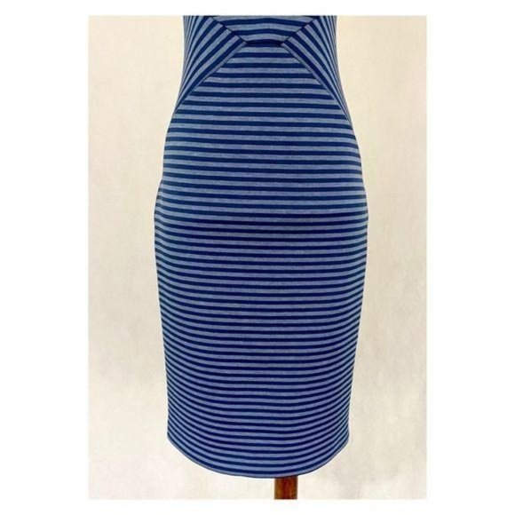Calvin Klein Sleeveless Striped Scuba Knit Sheath - Picture 4 of 12